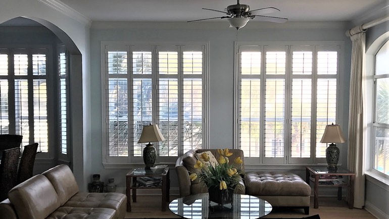 Dallas family room shutters